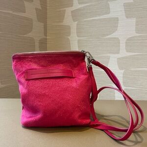 Pink Pony Hair Women's Bag Pouch
